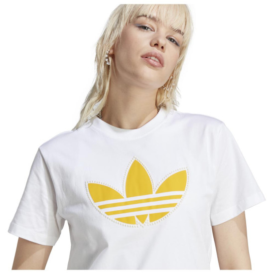 Adidas Γυναικεία κοντομάνικη μπλούζα Pearl Trefoil
